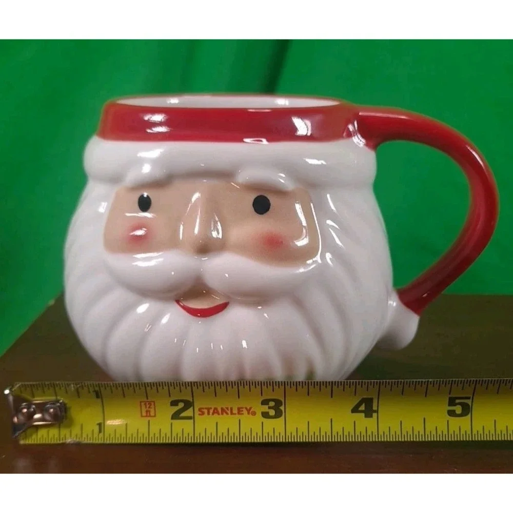 Santa Claus Rosie Cheeks Face Figural‎ Mug 17oz Target Wondershop Christmas 2024